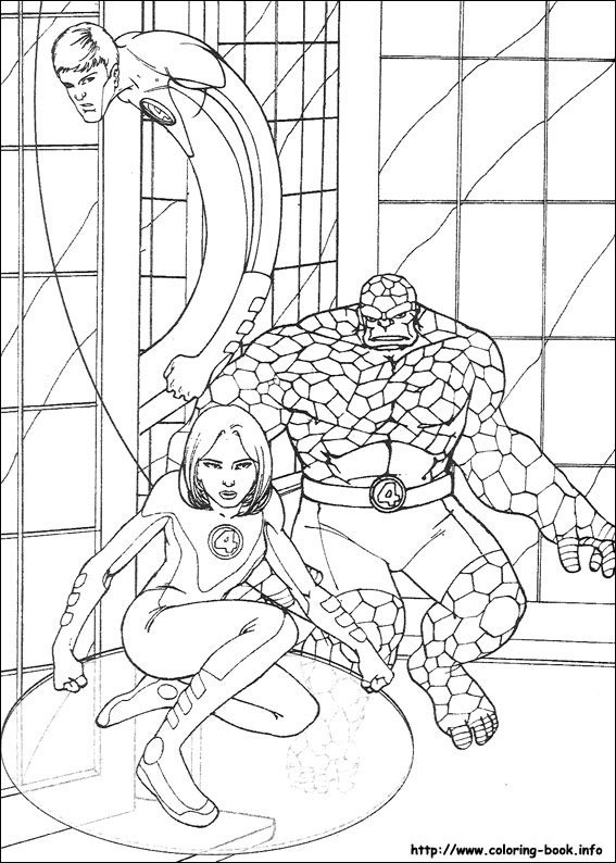 Fantastic Four coloring picture